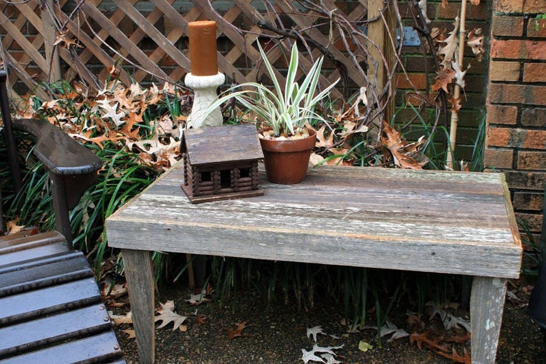 Rustic Outdoor Coffee Table. Gray Wood Coffee Table. Outdoor Etsy