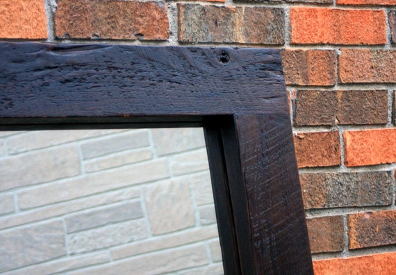 Framed Floor Mirror Thick Wooden Frame Chunky Framed Floor Mirror Thick Wooden Frame