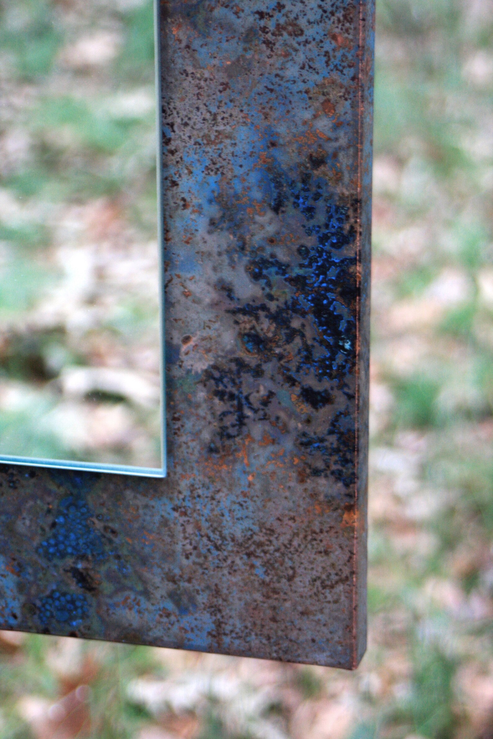 Copper Mirror. Copper Patina Mirror. Copper Wall Art Mirror. Etsy