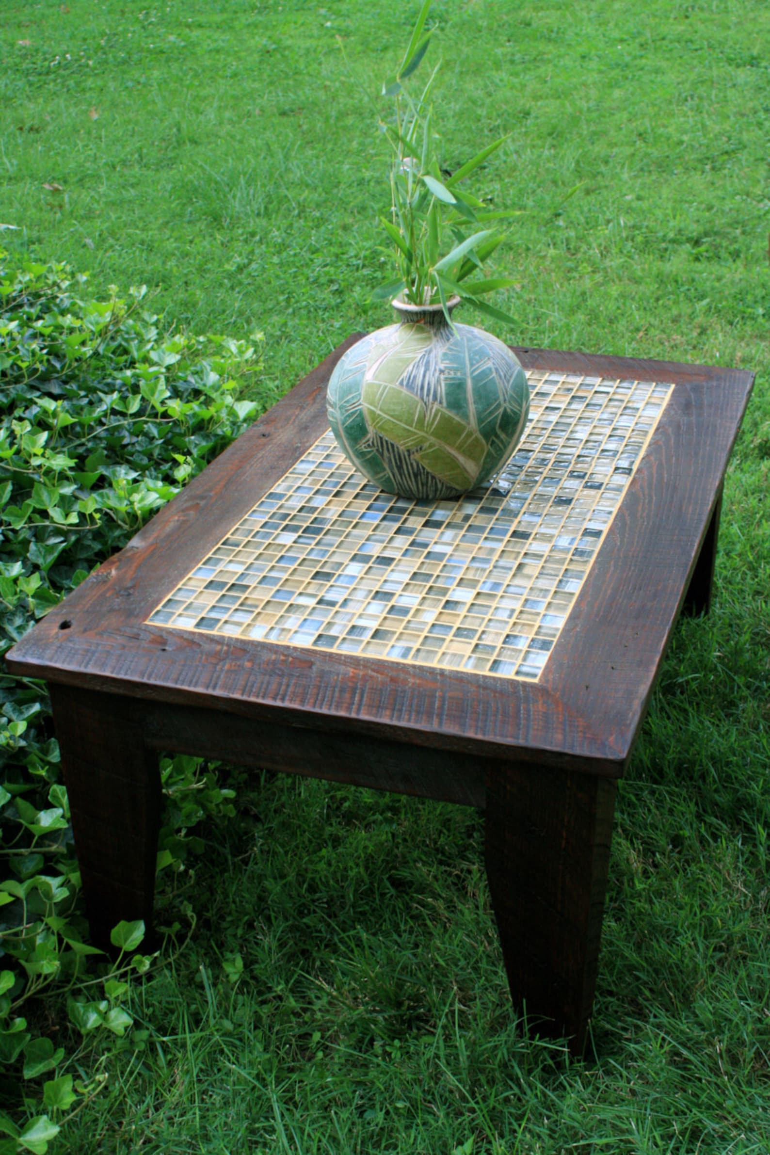Coffee Table. Mosaic Tile Coffee Table. Rustic Coffee Table. Etsy