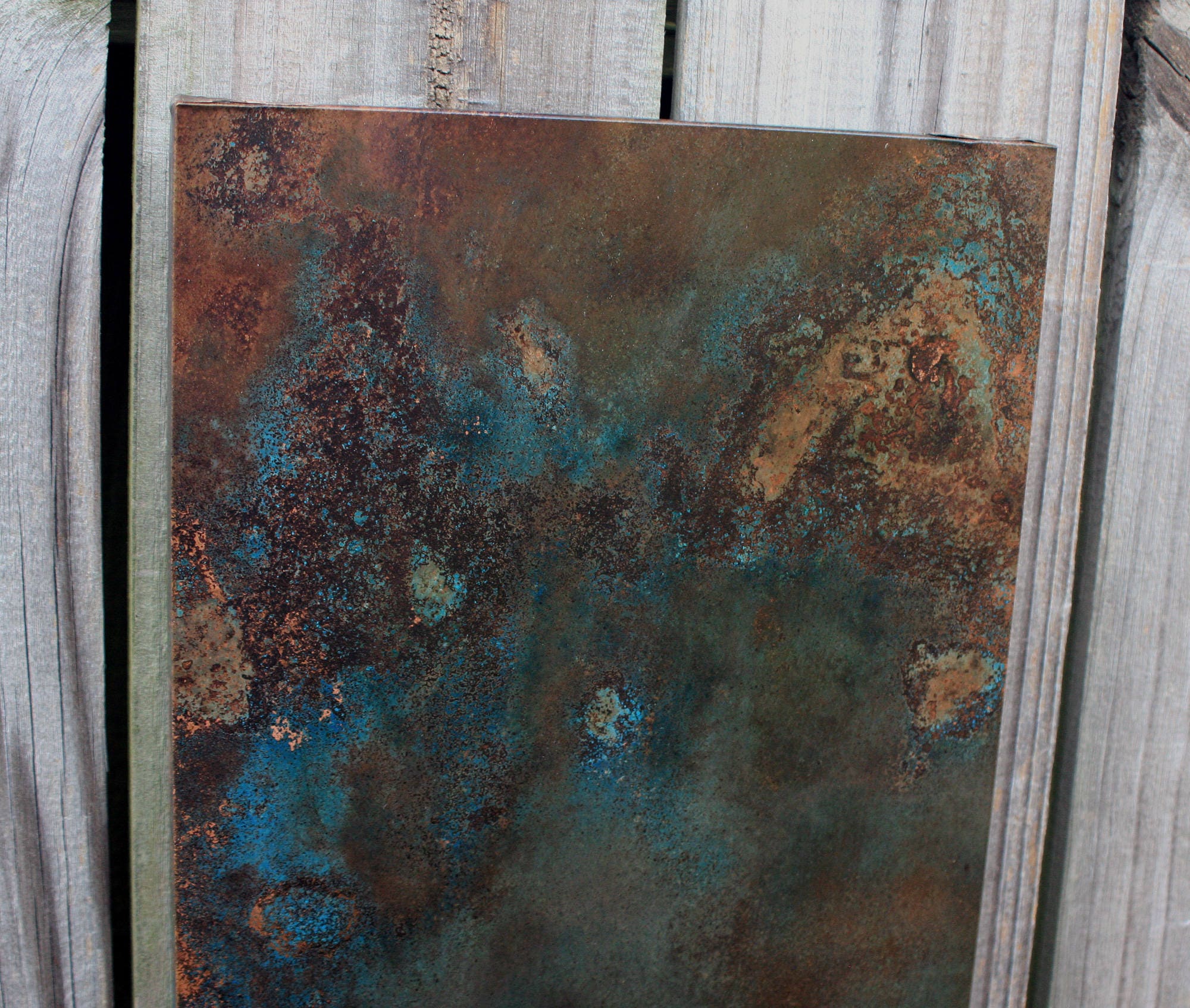 Dark Copper Wall Art. Copper Patina Art. Copper Wall Decor. | Etsy