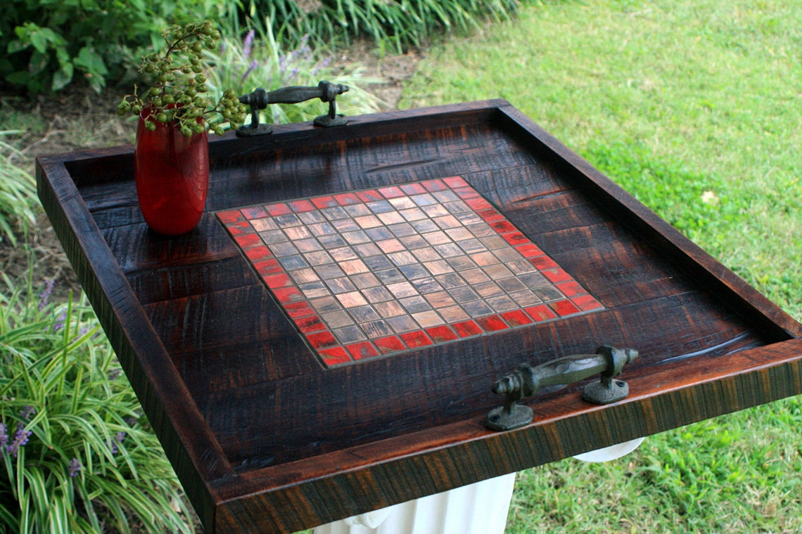 Ottoman Tray. Copper Ottoman Tray. Large Ottoman Tray. Copper Etsy