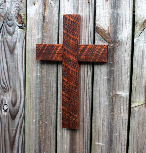 Wood Cross. Wooden Cross. Rustic Cross. Rustic Wooden Cross. Christmas Gift  Cross. Dark Brown Cross. 11 W X 17 L. Dark Brown Finish. - Etsy