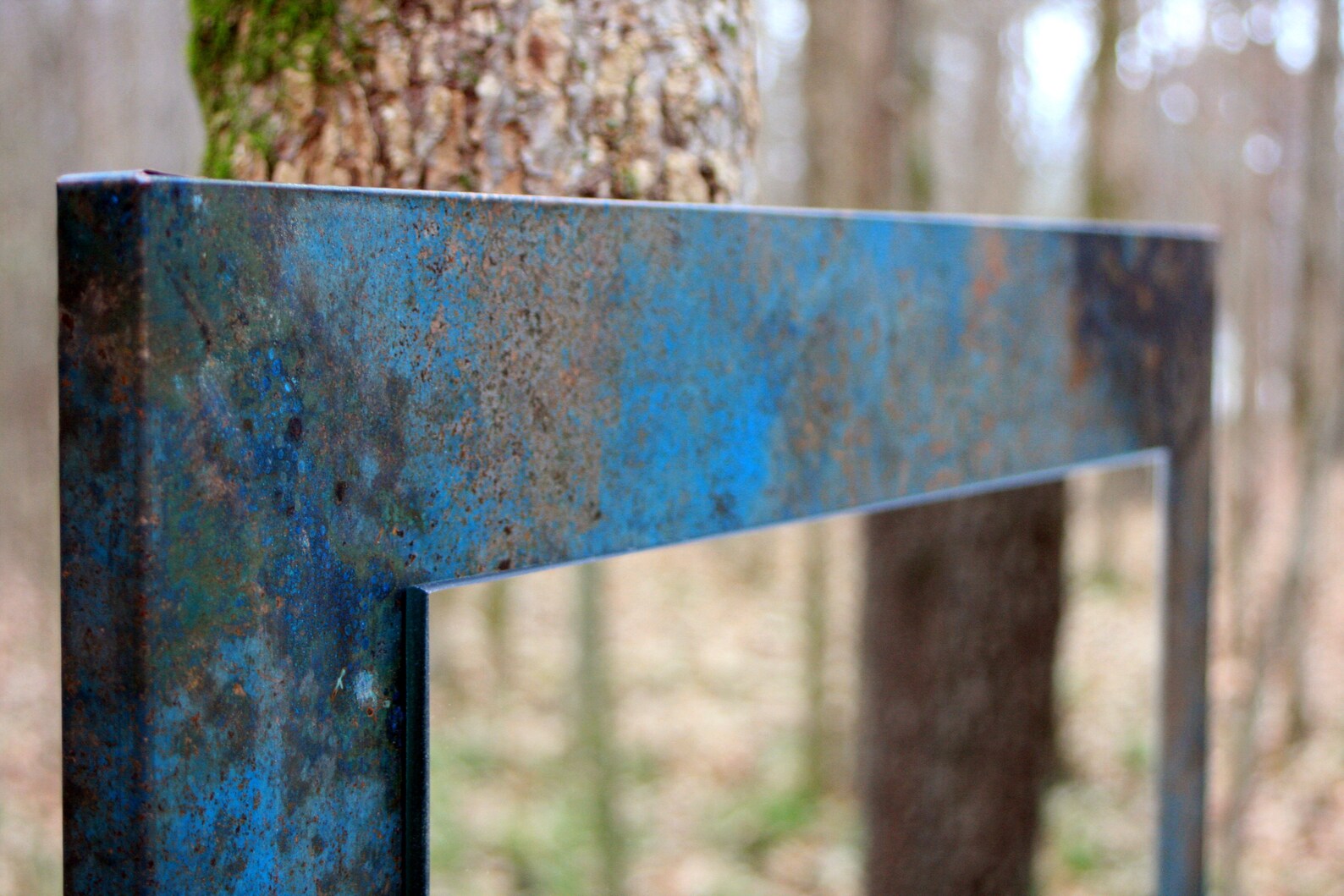 Copper Mirror. Copper Patina Mirror. Copper Wall Art Mirror. Etsy