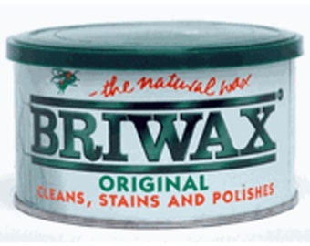 Briwax Tudor Brown Wax. Briwax Paste Wax. Neutral Brown Wax. Medium Dark  Brown Wax. Furniture Wax. Leather Wax. Metal Wax. 1 Pound Can. 