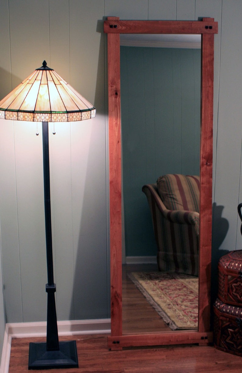 Rustic Cherry Floor Standing Mirror. Cherry Full Length Etsy