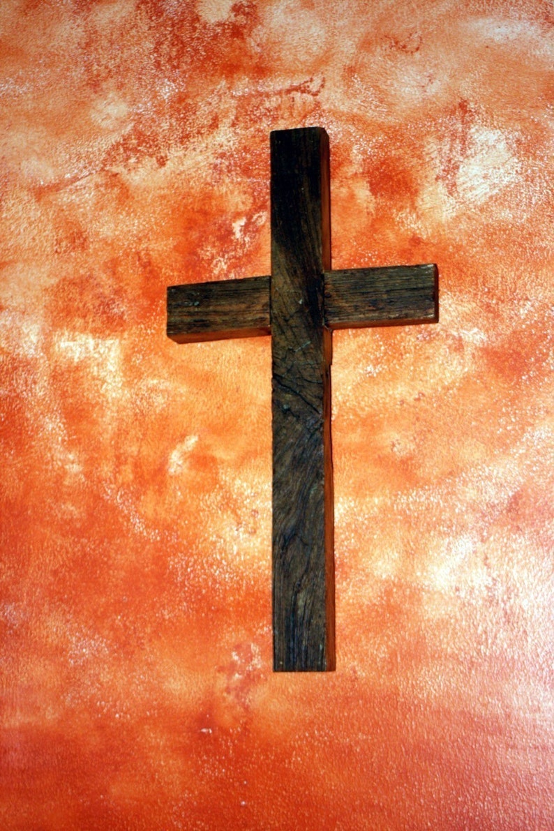 Rustic Wood Cross. Wood Cross. Narrow Cross. Reclaimed Wood Etsy