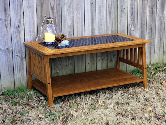 Mission coffee table discount