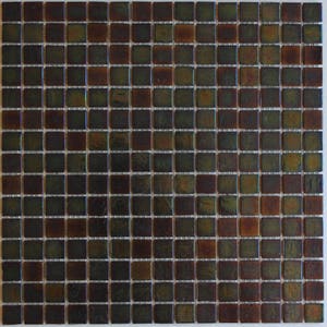 Large Coffee Table w/ Iridescent Glass Tile Inlay. Mosaic Coffee Table. Starry Night Mosaic. 48l x 24w x 20t. Light Java Finish. image 6