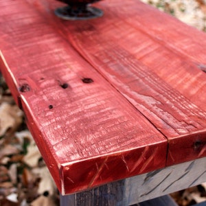 Coffee Table, Reclaimed Wood, Rustic Contemporary, Three Tone Distressed Finish Handmade image 2