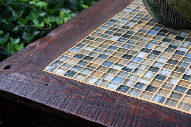Coffee Table. Mosaic Tile Coffee Table. Rustic Coffee Table. Etsy