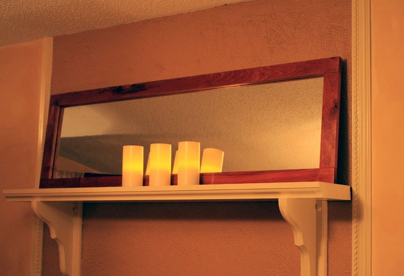 Cherry Full Length Framed Mirror. Rustic Cherry Framed Mirror. Etsy