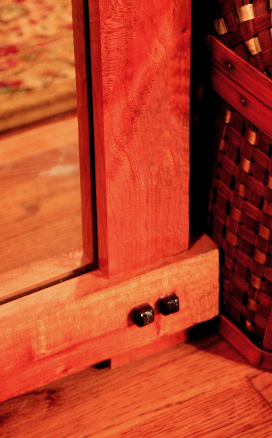 Rustic Cherry Floor Standing Mirror. Cherry Full Length Etsy