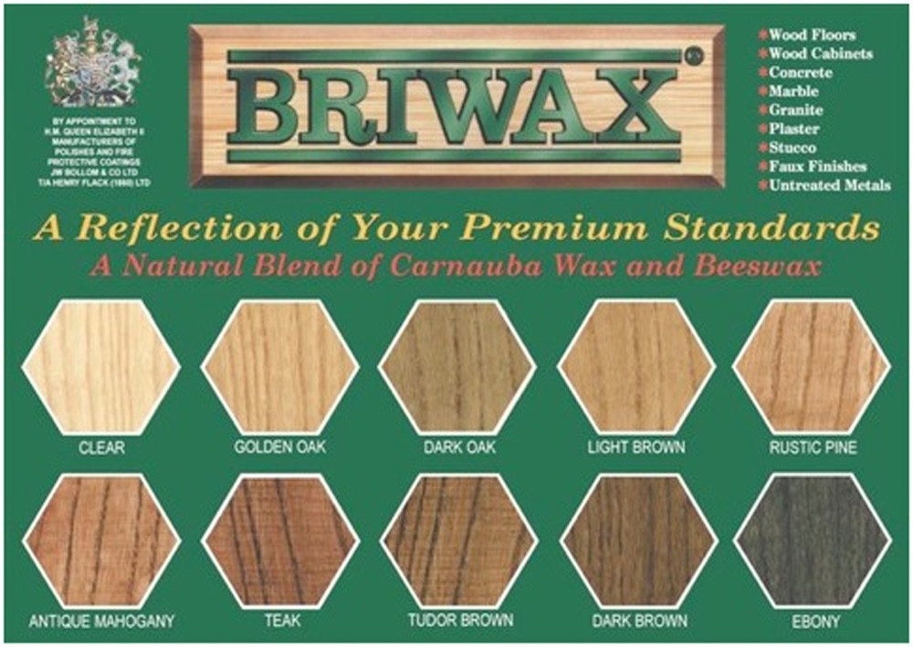 Briwax Clear Wax. Briwax Paste Wax. Clear Wax. Furniture Wax. Leather Wax. Metal Wax. Briwax 1 Pound Can