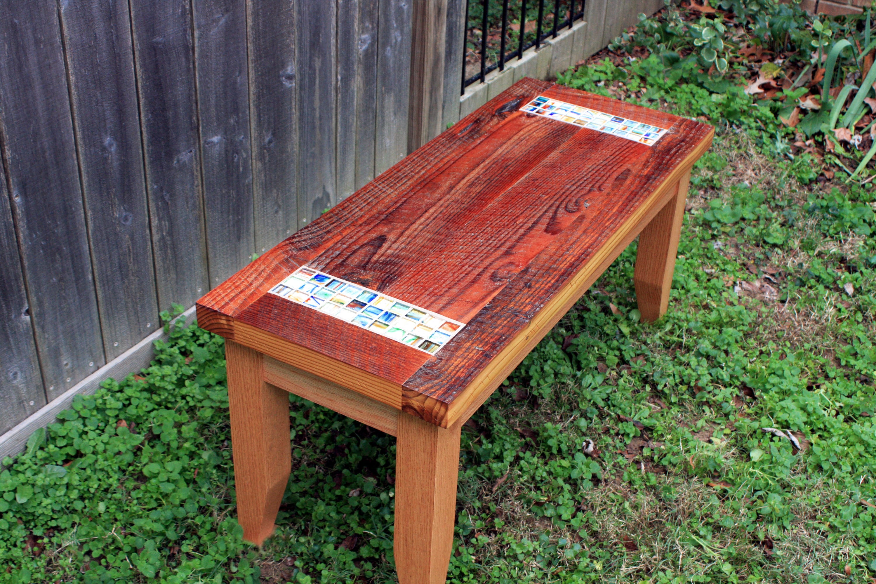 Mosaic Bench Etsy