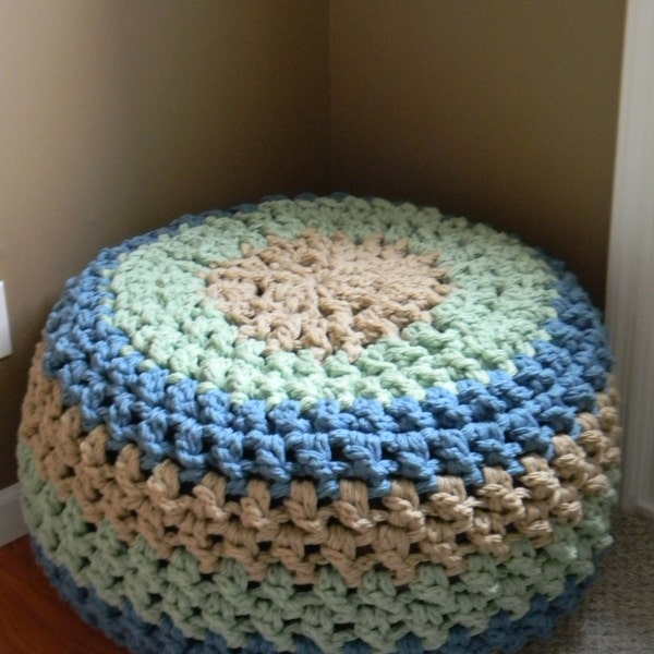 The Lucky Hanks Signature Crochet Pouf pattern - Pattern Only - permission to sell what you make