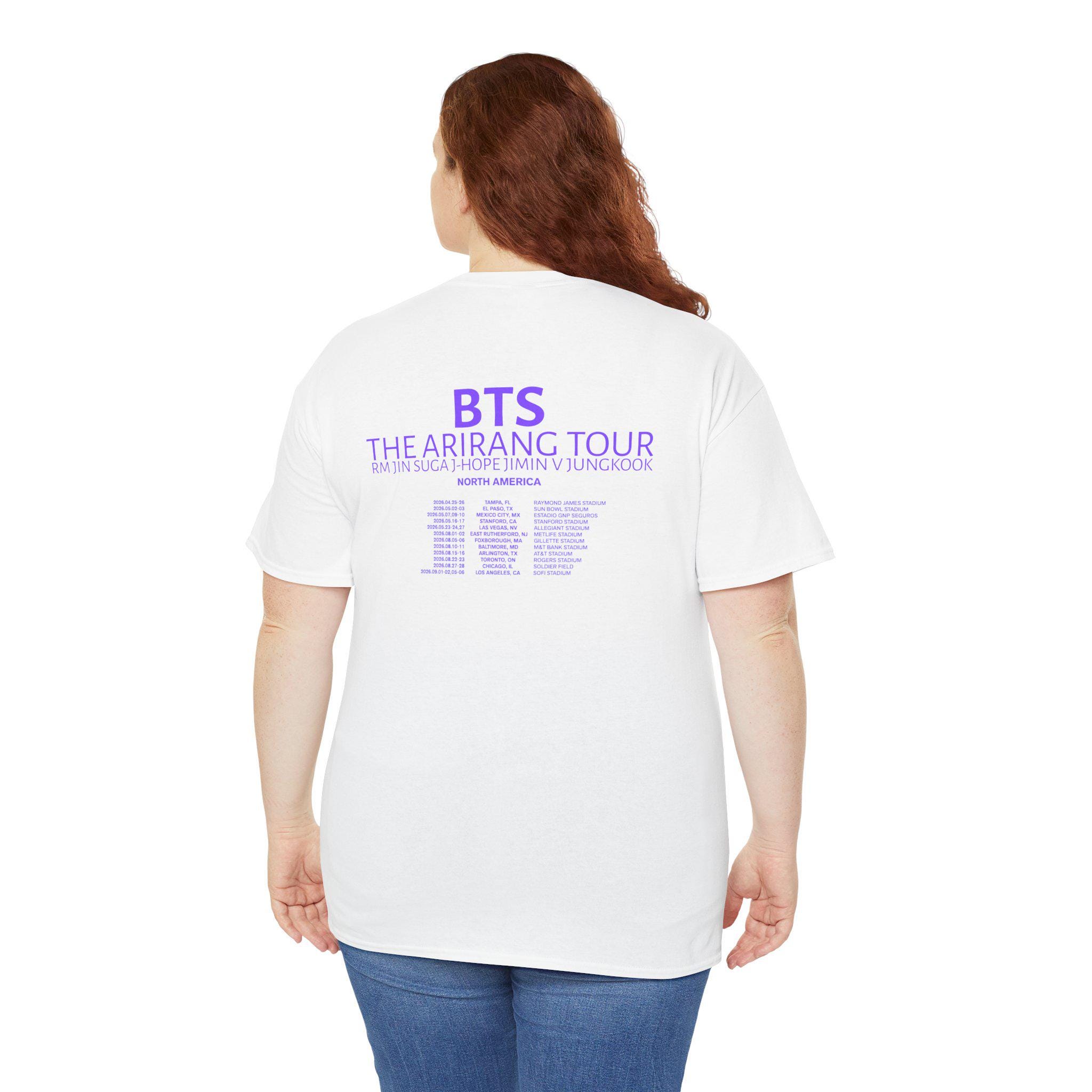 Waves & Flowers BTS ARIRANG Shirt | 2-sided Bangtan World Tour Tee