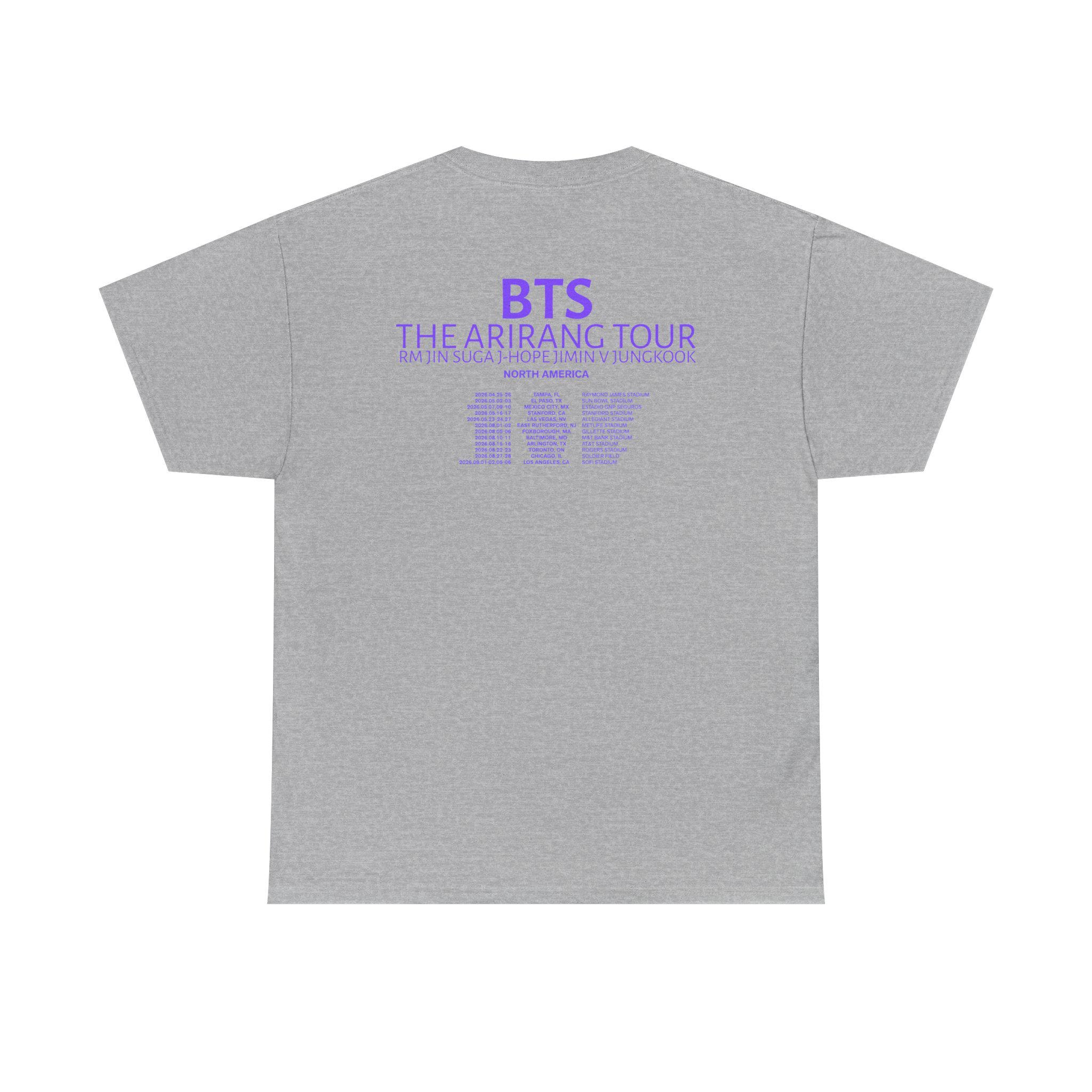 Waves & Flowers BTS ARIRANG Shirt | 2-sided Bangtan World Tour Tee