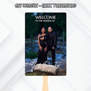 Custom Class of 2025 Graduation Hand Fan: Personalized Photo Keepsake