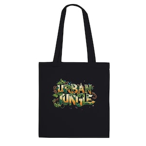 Urban Jungle Premium Tote Bag, Casual Tote Bag, Market Bag, Perfect Gift, Functional Bag, Stylish Shopper Tote, Trendy Bag, Gift for Her