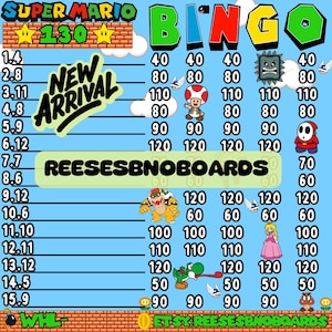Tablero de bingo de la WTA 130