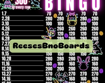 300 WTA Easter Bingo Board