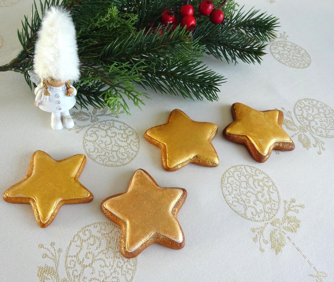 Weihnachtssterne Lebkuchen, Lebkuchensterne, Festtagskekse, Süsses ...