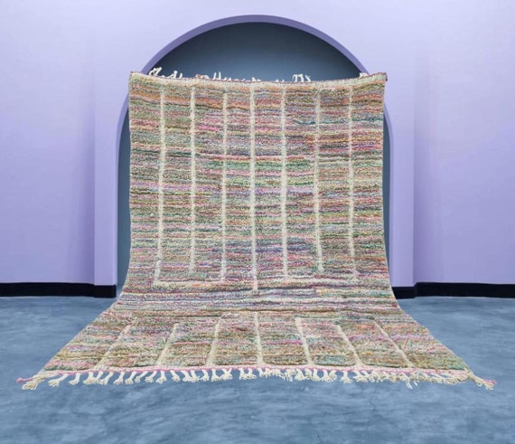 made in モロッコのハンドメイドラグ surf7251 Made inモロッコの