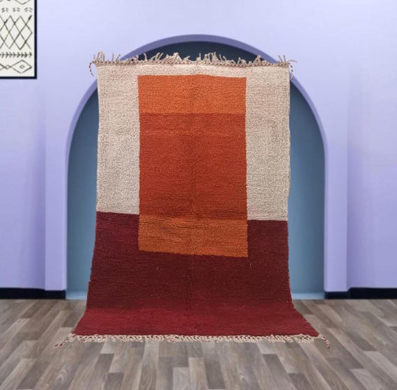 幾何学模様の多色ラグ モロッコ 手織り ランナーラグ 幾何学模様の多色ラグ モロッコ 手織り ランナーラグ モロッコラグ 多