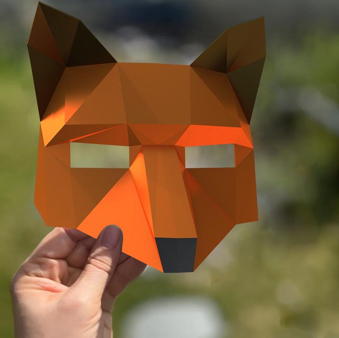 3D Printable Fox Mask - STL File for 3D Printers, Fox Lover Gift - Etsy