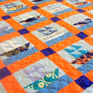 Zeilboot quilt, nautische peuter jongen verjaardag baby kleding quilt patchwork kind aanbetaling aanbieding op bestelling gemaakt (50%), gratis verzending