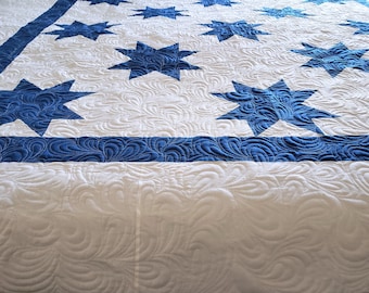 Star Quilt, Deposit Listing (50%), Free Shipping