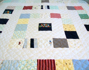 Baby Clothes Quilt Memory T-shirt Full Size, Deposit Listing (50%), Free Shipping