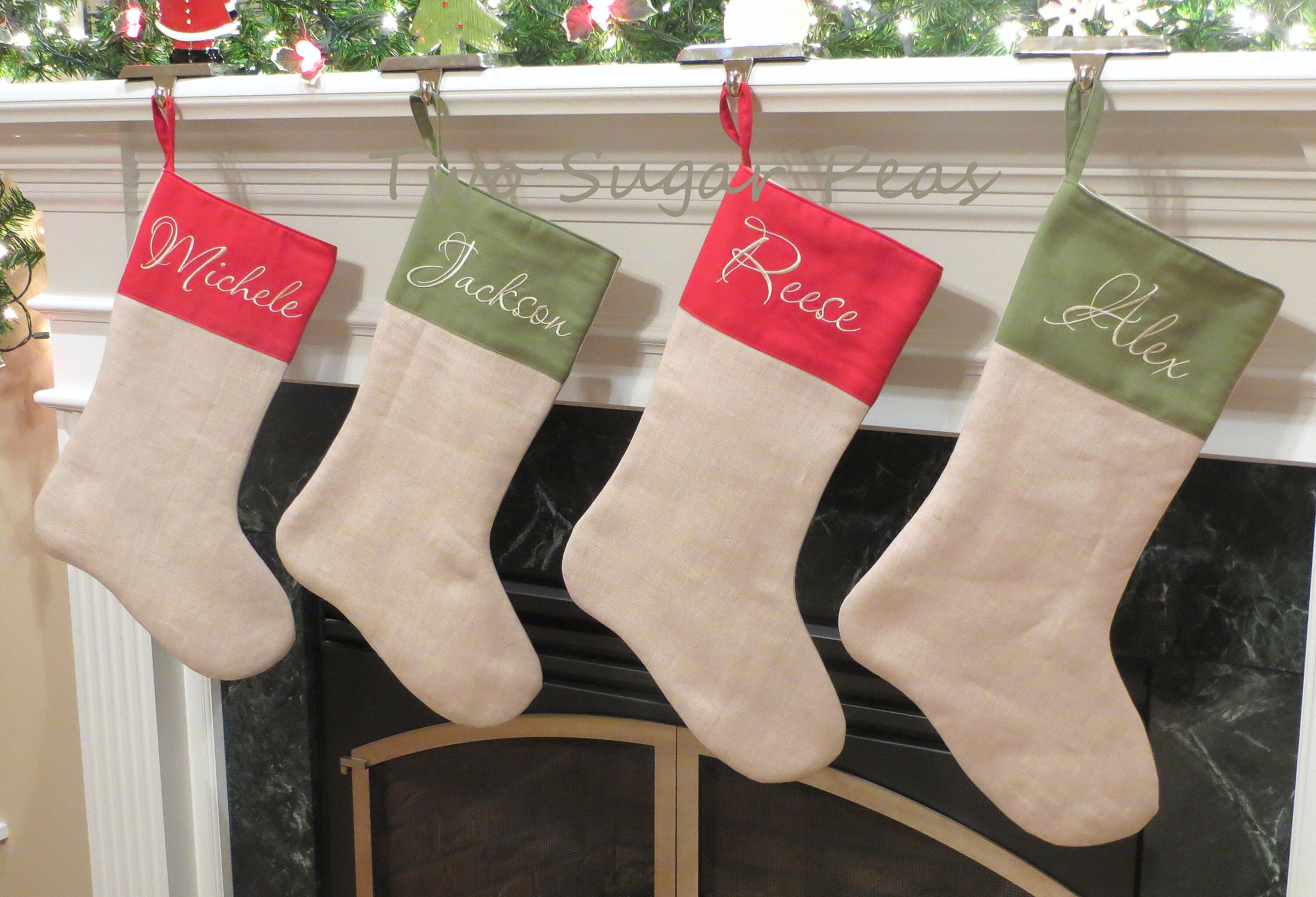 Personalized Christmas Stockings Personalized stocking | Etsy