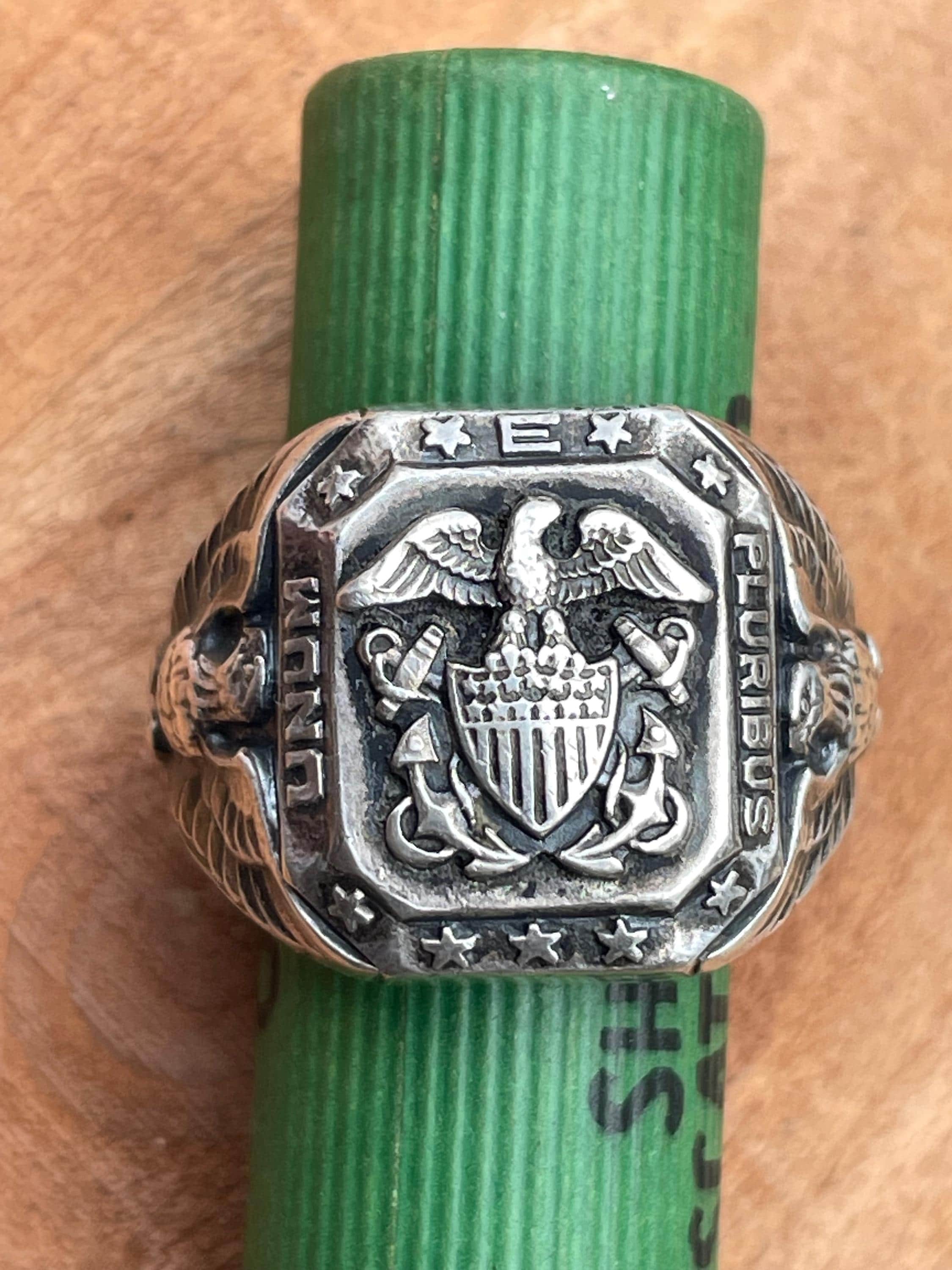 Vintage United States Navy Ring - Etsy