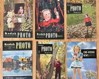 Kodak  Photography Cine books, 6 issues,  1946, 1947, including 1st issue, pristine condition, great photos & information.