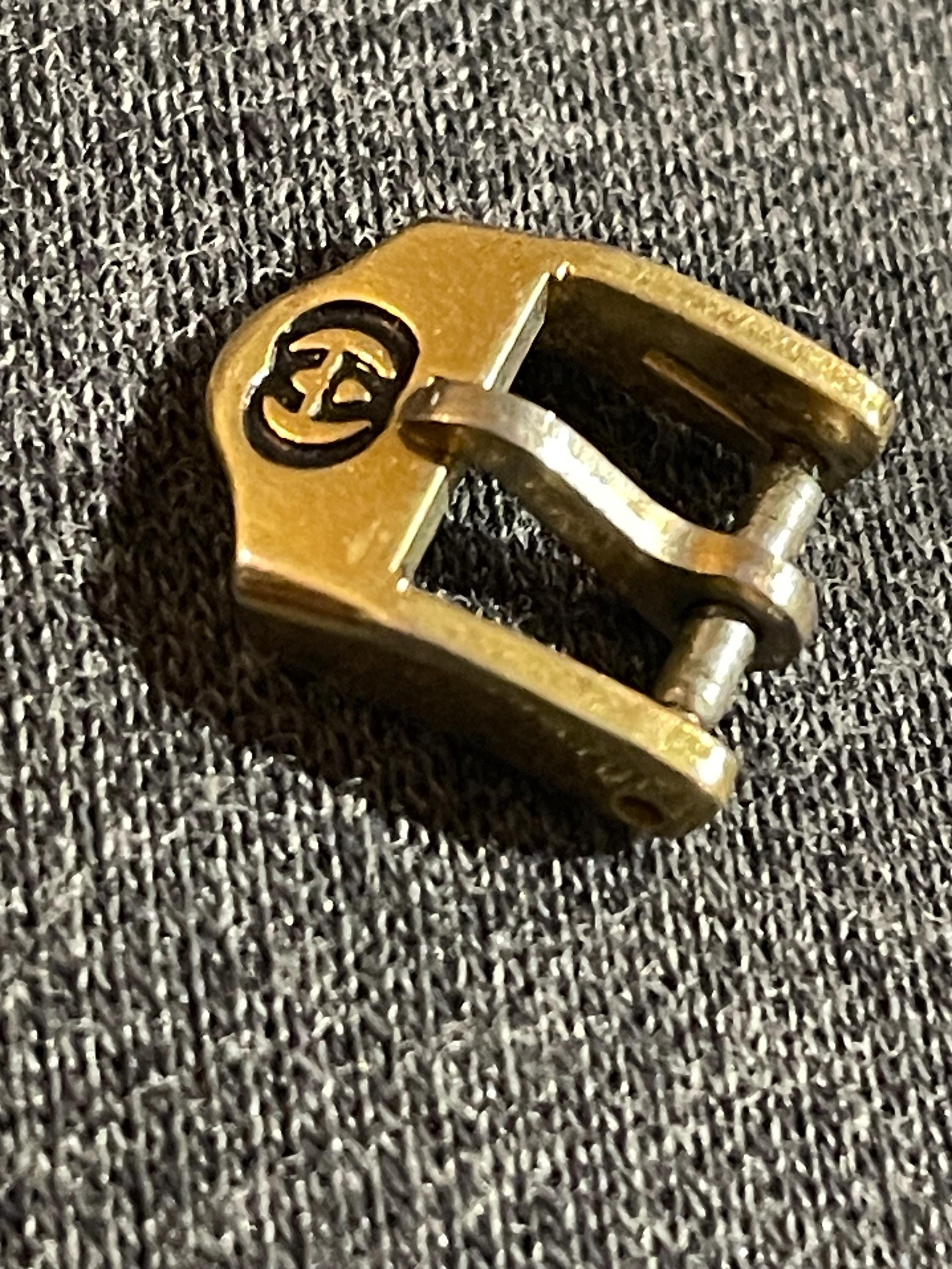 Vintage Gucci Belt Buckle Only Vintage Gucci Canvas Leather Monogram Belt With Single G  main image 4