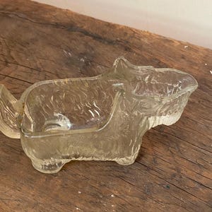 Scottie dog creamer milk pitcher. L.E. Smith glass company 1930’s