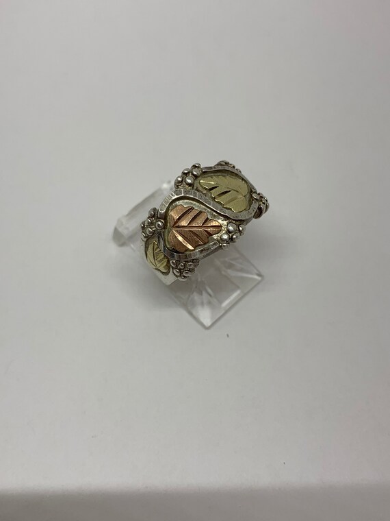 Coleman co black hills gold, sterling silver, pink, green gold,  vintage, size size