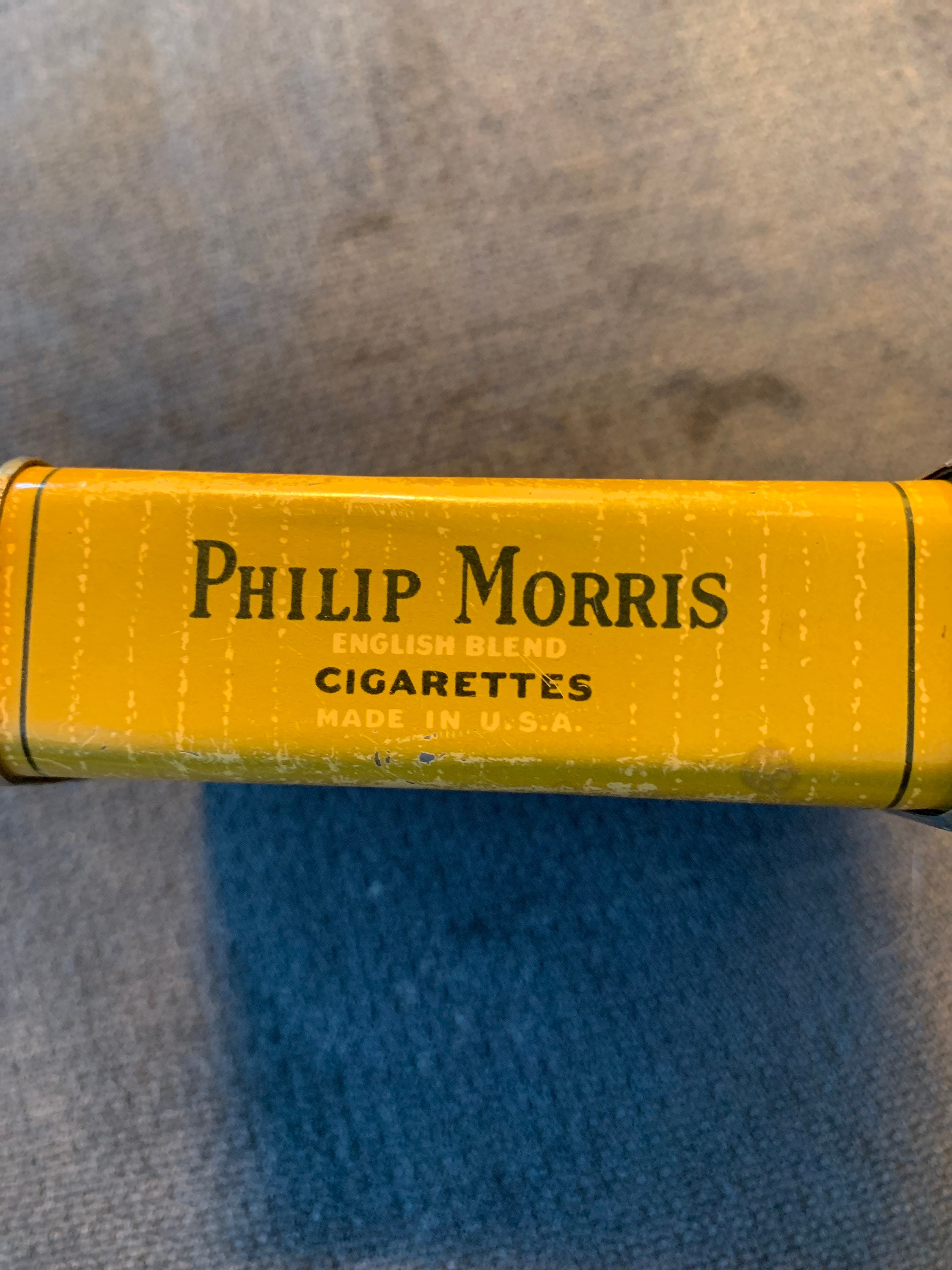 Phillip Morris & Co Tin, Usa,english Blend, Cigarette, ,pre. WW11, Tobacco  - Etsy