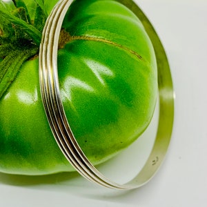 M.J, bangle bracelet, vintage, sterling silver, 925