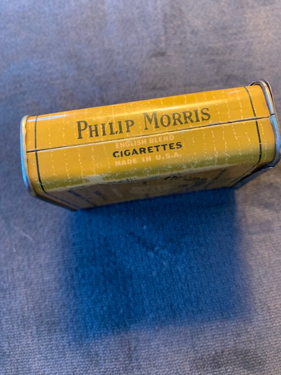 Phillip Morris & Co Tin, Usa,english Blend, Cigarette, ,pre. WW11, Tobacco  - Etsy