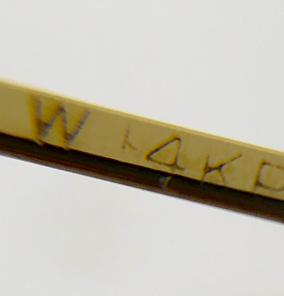 Bangle bracelet, 14kt yellow gold , hinged, hidde… - image 6