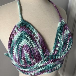 Green and Purple Lilly Top
