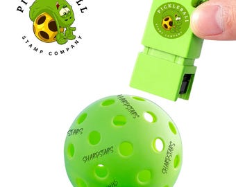 Permanent selbstfärbender Pickleball Ball Stempel Rechteck
