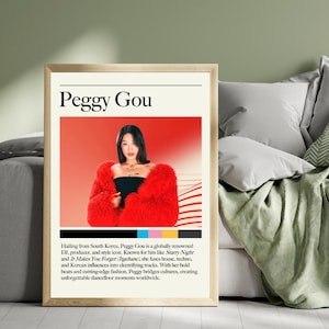 Peggy Gou - South Korean Electronic Techno DJ Music Print Set - Custom Music Gallery Wall Art, Multiple Sizes, DJ Posters