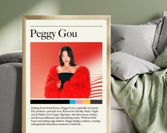 Peggy Gou - South Korean Electronic Techno DJ Music Print Set - Custom Music Gallery Wall Art, Multiple Sizes, DJ Posters
