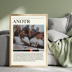 ANOTR - Amsterdam - Electronic Techno DJ Music Print Set - Custom Music Gallery Wall Art