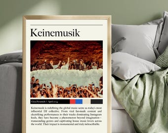 Keinemusik - Giza Pyramids Set - German Techno DJ Collective Music Print Set - Custom Music Gallery Wall Art Available in Multiple Sizes