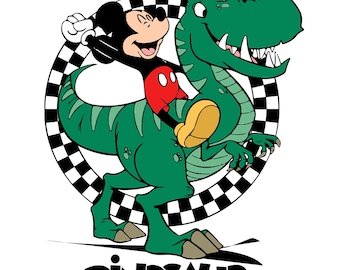 Mickey Dinosaur SVG PNG, Disney Dino Birthday Shirt, Cute T-Rex Clipart, Digital Download , Disney Svg-PNG , Mickey Svg , Funny Dinosaur Png